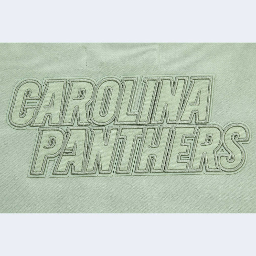 Carolina Panthers Pro Standard Women's Oversized Cropped Neutral Pullover Sweatshirt - Light Green for sale
