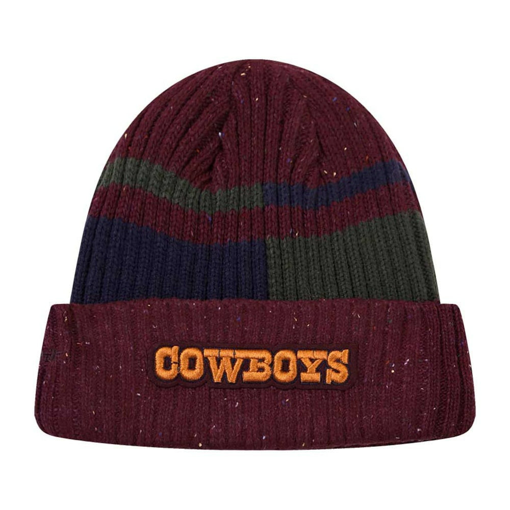 Dallas Cowboys Pro Standard Speckled Cuffed Knit Hat - Burgundy on sale