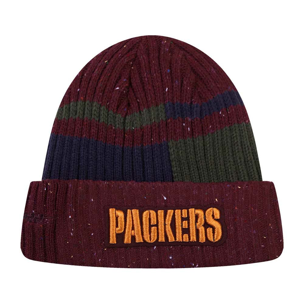 Green Bay Packers Pro Standard Speckled Cuffed Knit Hat - Burgundy cheap