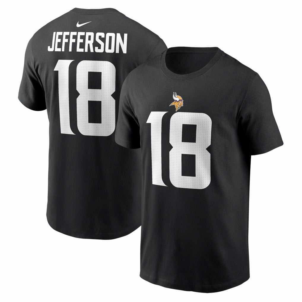 Justin Jefferson Minnesota Vikings Name & Number T-Shirt - Black online