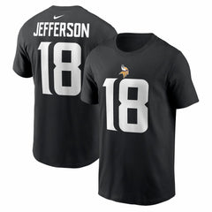 Justin Jefferson Minnesota Vikings Name & Number T-Shirt - Black online