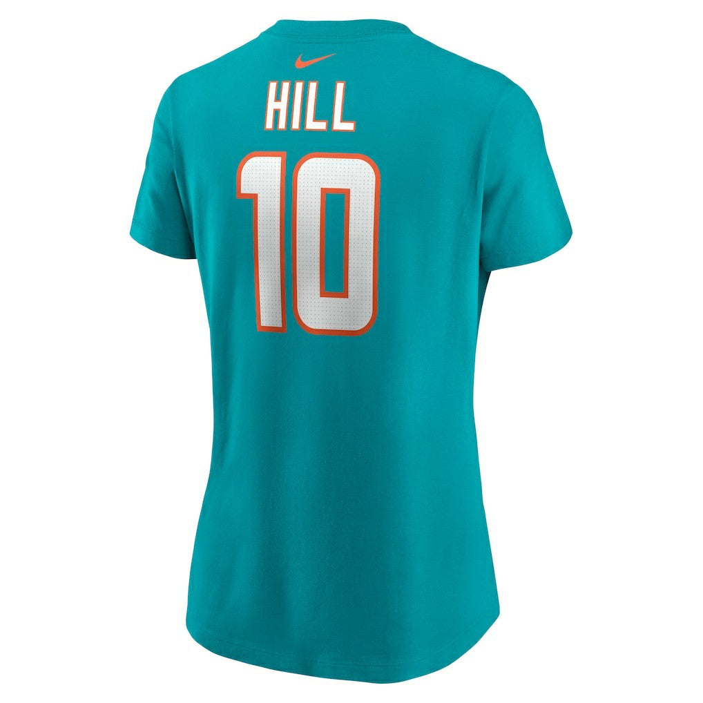 Tyreek Hill Miami Dolphins Women's Player Name & Number T-Shirt - Aqua outlet