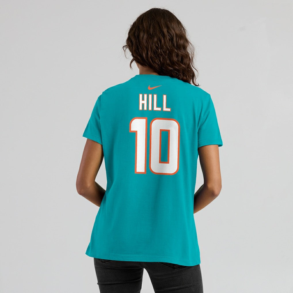 Tyreek Hill Miami Dolphins Women's Player Name & Number T-Shirt - Aqua outlet
