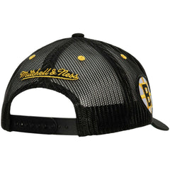 Boston Bruins Mitchell & Ness Team Seal Trucker Snapback Hat - Black Hats