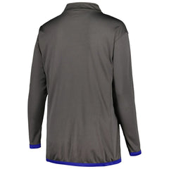 Los Angeles Dodgers Profile Women's Plus Size Quarter-Zip Jacket Charcoal