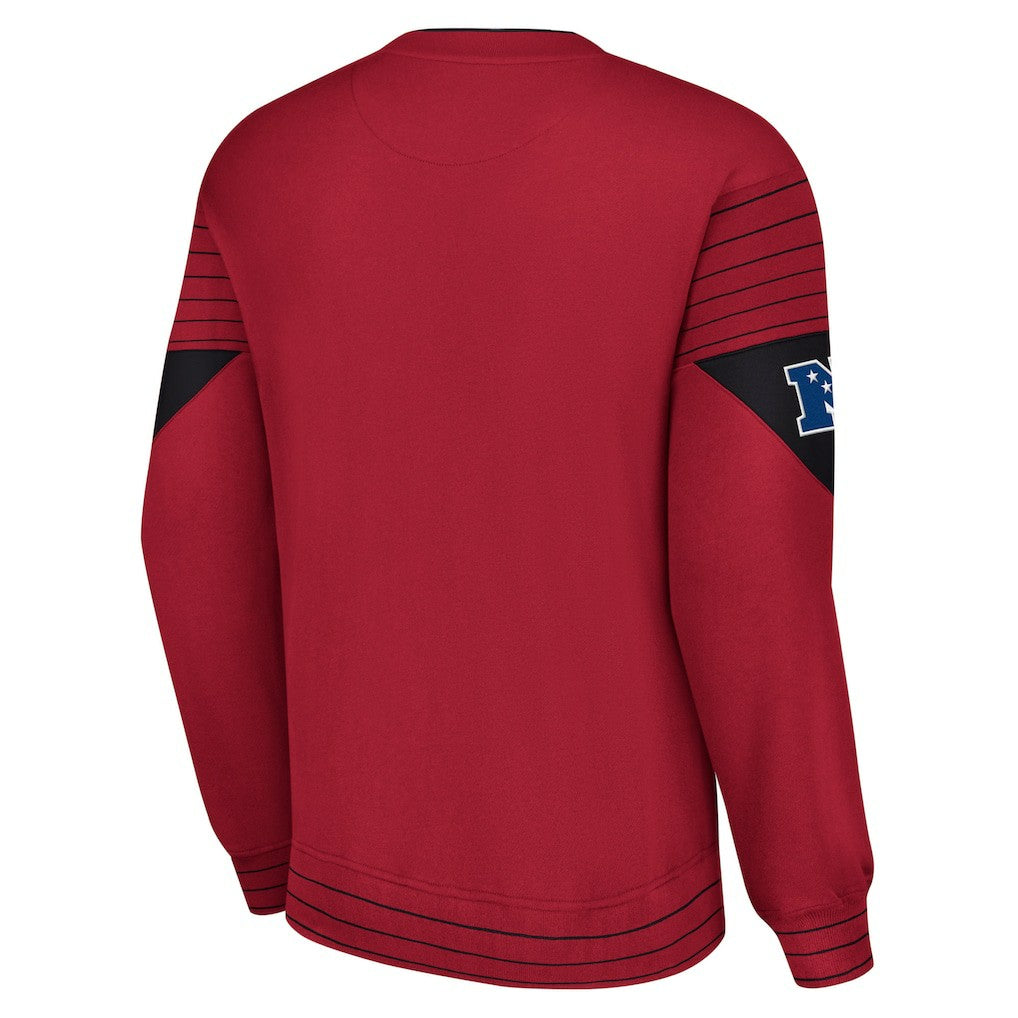 Arizona Cardinals Starter Face-Off Pullover Sweatshirt - Cardinal on sale