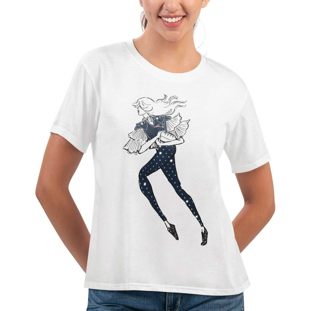 New England Patriots G-III 4Her by Carl Banks Women's Play The Ball T-Shirt - White sale