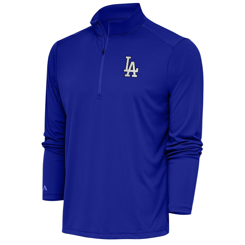 Los Angeles Dodgers Antigua Metallic Tribute Quarter-Zip Top Royal