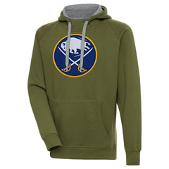 Buffalo Sabres Antigua Victory Pullover Hoodie - Olive Hoodies