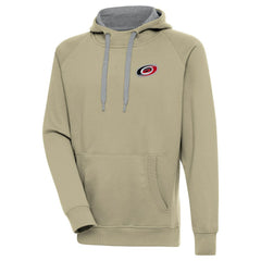 Carolina Hurricanes Antigua Victory Pullover Hoodie - Khaki Hoodies