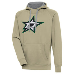 Dallas Stars Antigua Victory Pullover Hoodie - Khaki Hoodies