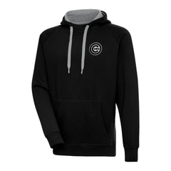 Chicago Cubs Antigua Metallic Victory Pullover Hoodie Black