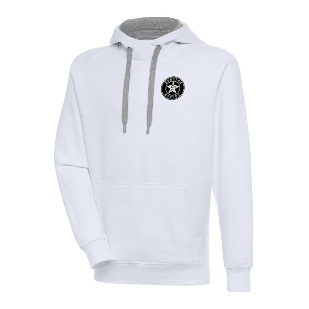 Houston Astros Antigua Metallic Victory Pullover Hoodie White