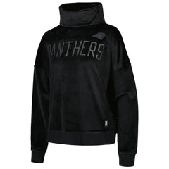 Carolina Panthers DKNY Sport Women's Deliliah Rhinestone Funnel Neck Pullover Sweatshirt - Black discount