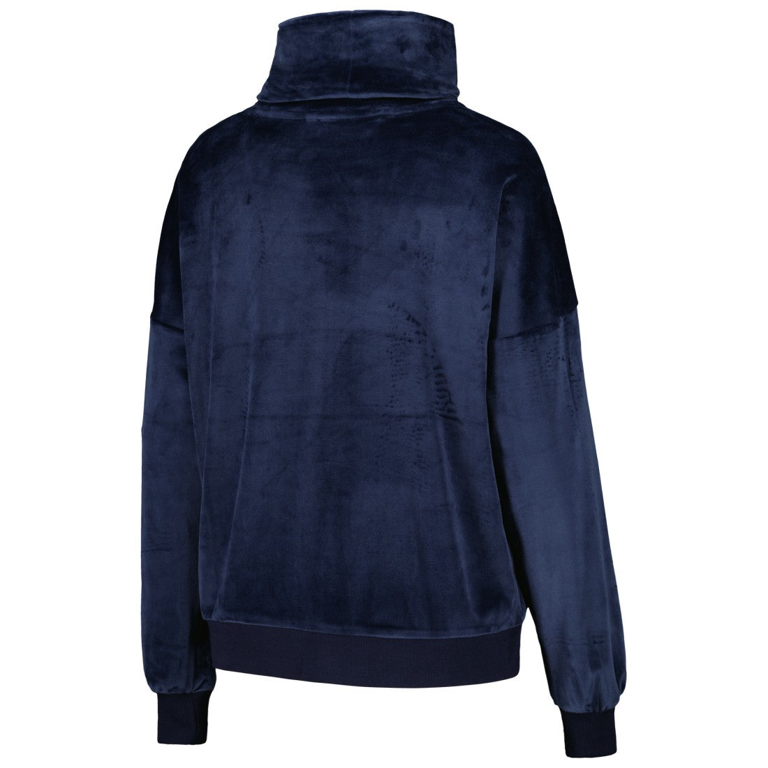 Tennessee Titans DKNY Sport Women's Deliliah Rhinestone Funnel Neck Pullover Sweatshirt - Navy on sale
