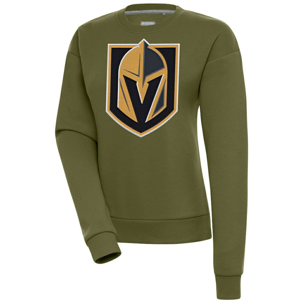 Vegas Golden Knights Antigua Women's Victory Pullover Sweatshirt - Olive Sweatshirts