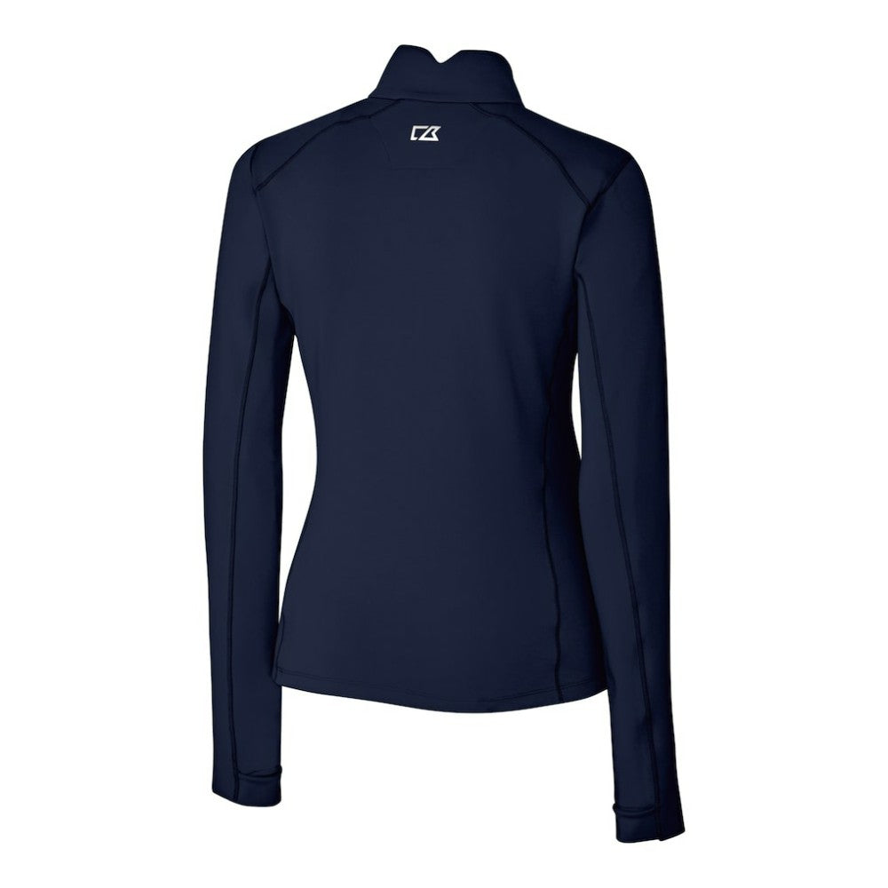 Los Angeles Angels Cutter & Buck Women's DryTec Traverse Stretch Quarter-Zip Pullover Top Navy