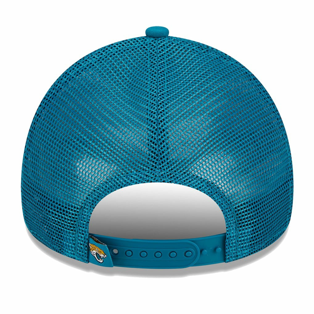 Jacksonville Jaguars New Era Women's McGee Trucker 9FORTY Adjustable Hat - Teal cheap