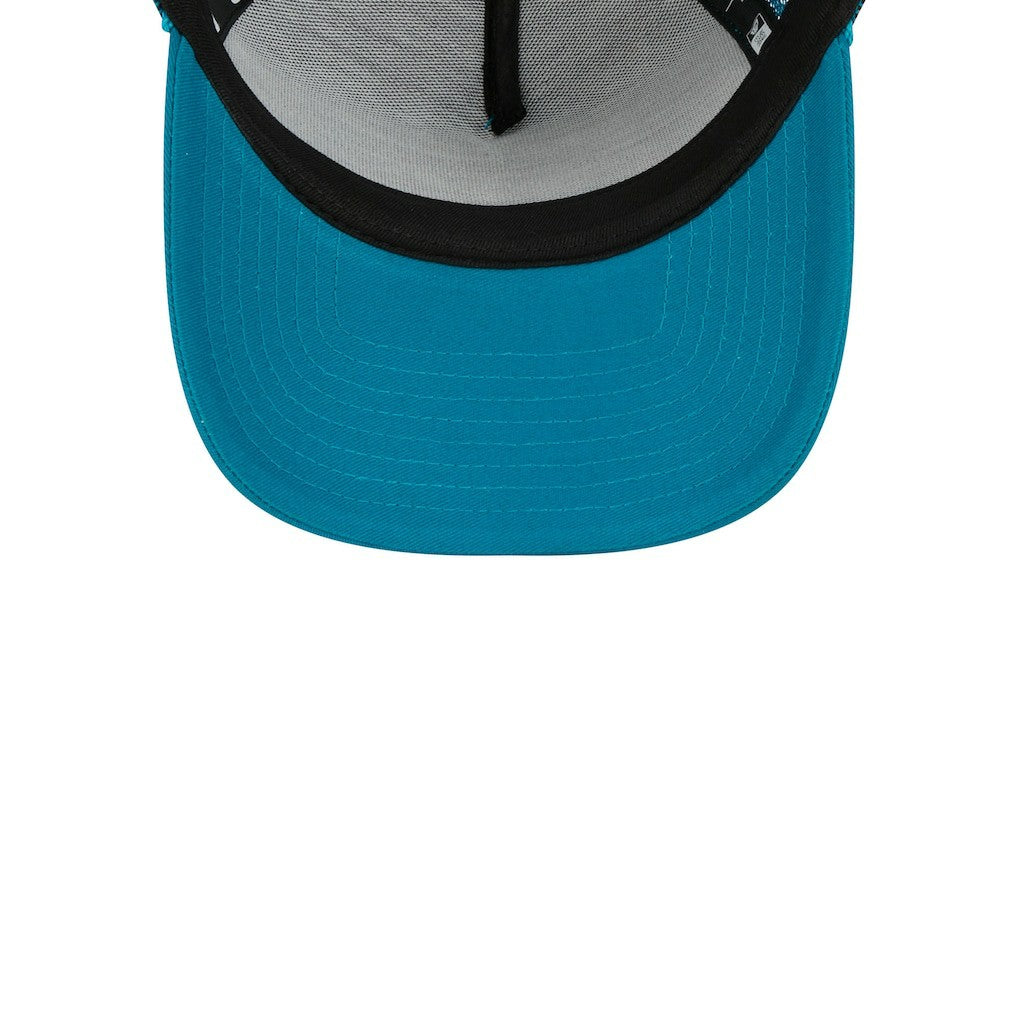 Jacksonville Jaguars New Era Women's McGee Trucker 9FORTY Adjustable Hat - Teal cheap