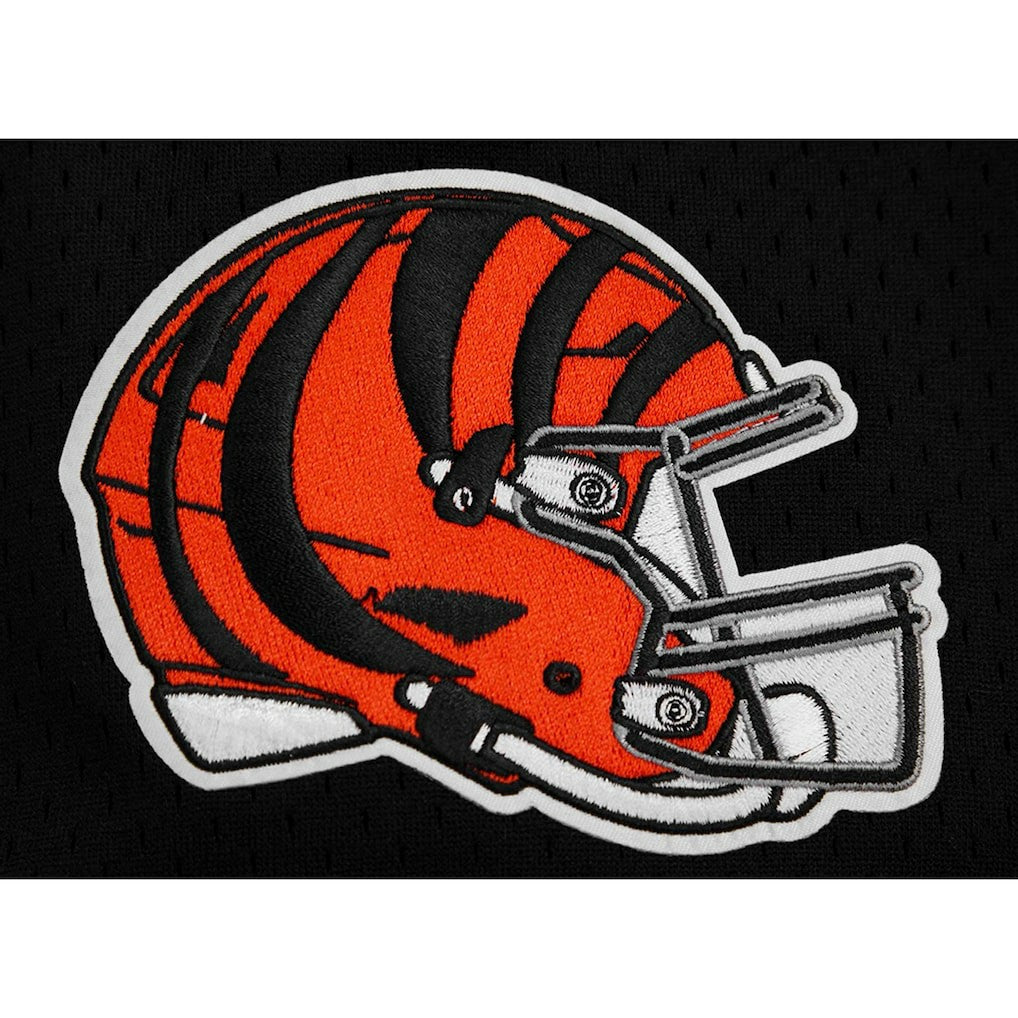 Joe Burrow Cincinnati Bengals Pro Standard Mesh Baseball Button-Up T-Shirt - Black for sale