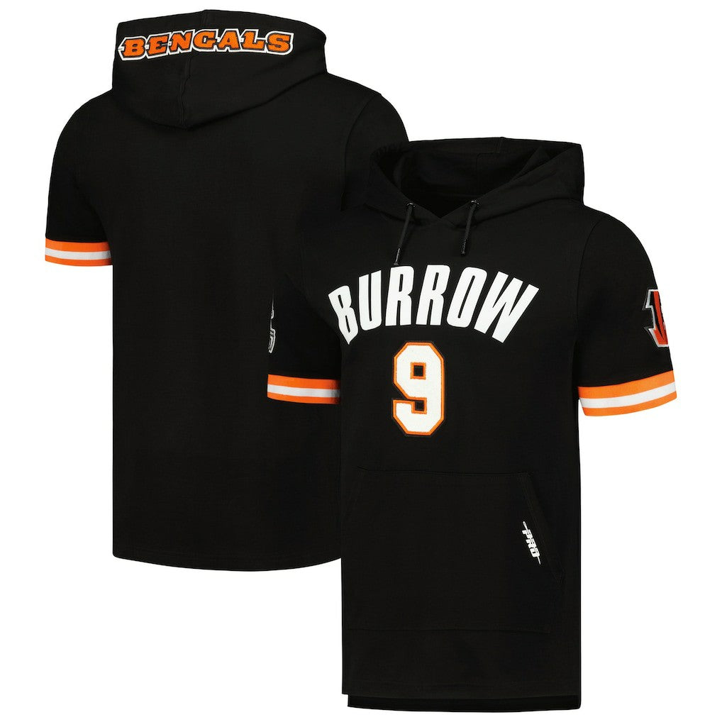 Joe Burrow Cincinnati Bengals Pro Standard Player Name & Number Hoodie T-Shirt - Black discount