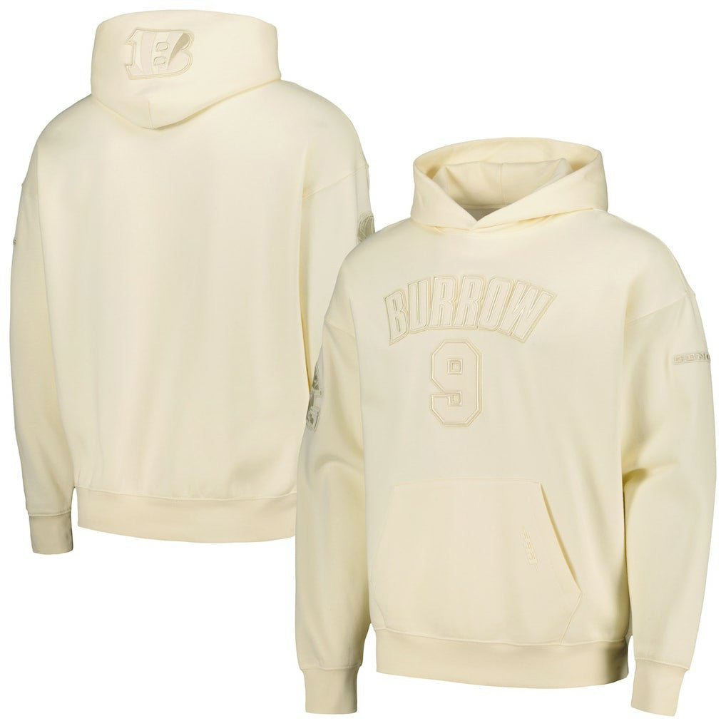 Joe Burrow Cincinnati Bengals Pro Standard Player Name & Number Pullover Hoodie - Cream discount