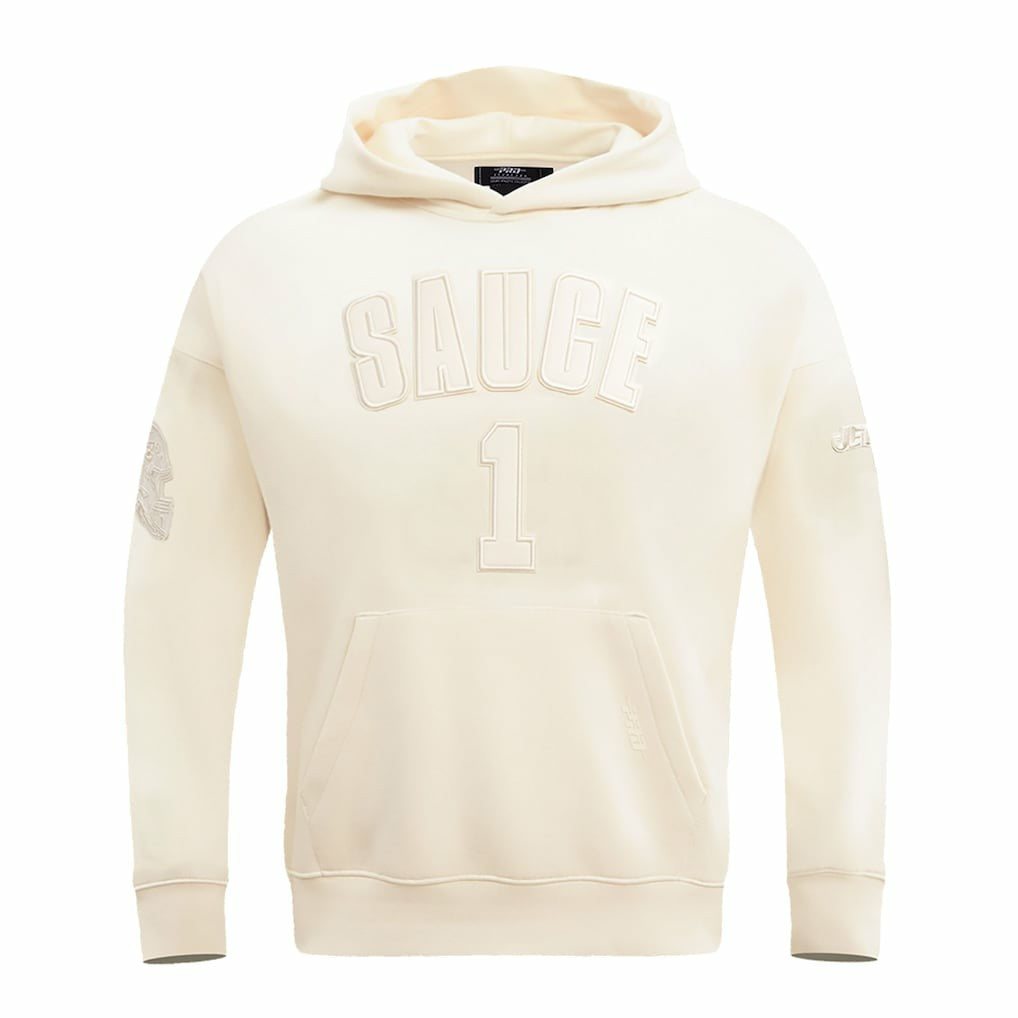 Ahmad Sauce Gardner New York Jets Pro Standard Player Name & Number Pullover Hoodie - Cream outlet