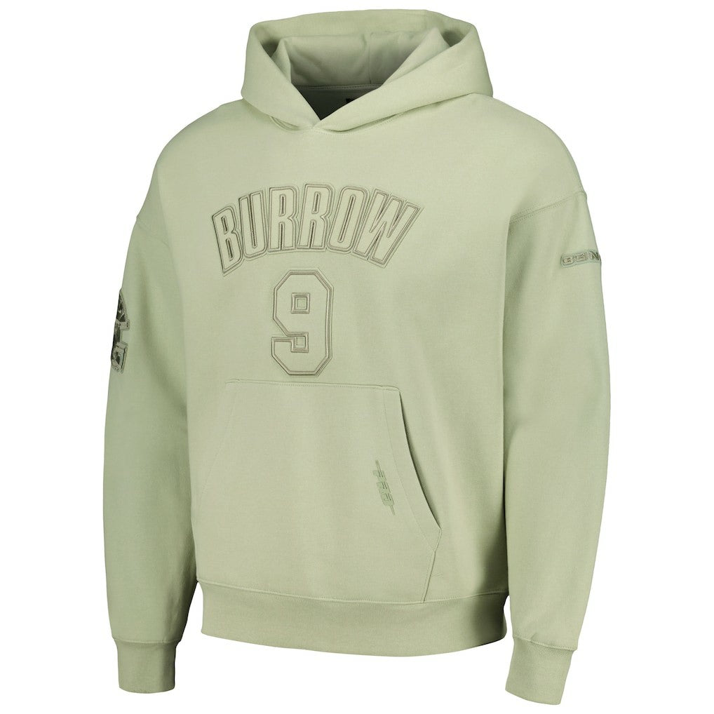 Joe Burrow Cincinnati Bengals Pro Standard Player Name & Number Pullover Hoodie - Light Green on sale