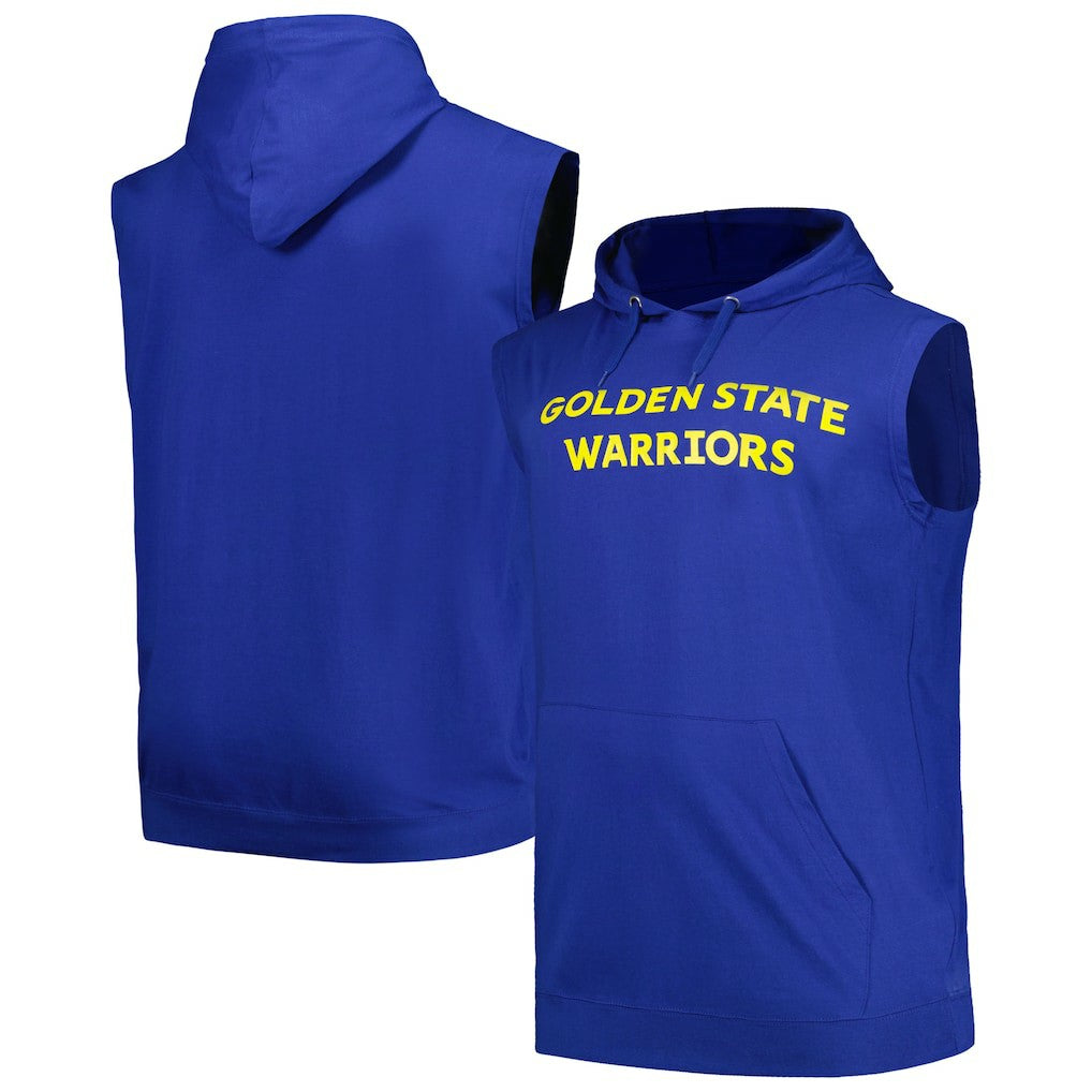 Golden State Warriors Big & Tall Jersey Muscle Pullover Hoodie sale - Royal shop
