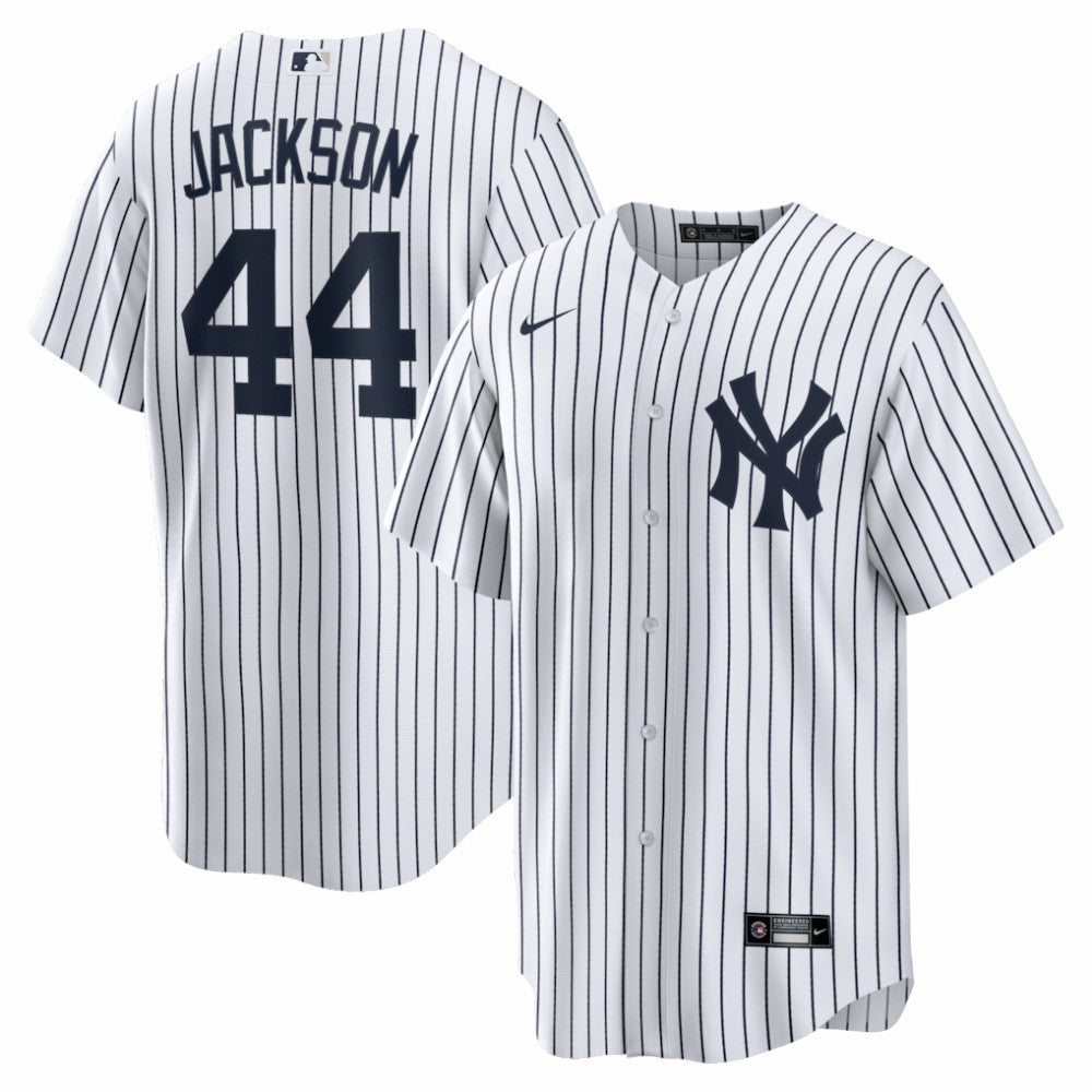 Reggie Jackson New York Yankees Home Retired Player Replica Jersey White