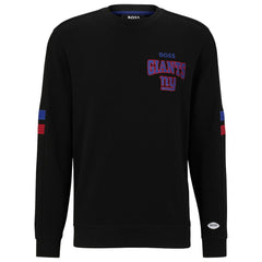 New York Giants BOSS X NFL Drive Crew Neck Pullover Sweatshirt - Black/Royal outlet