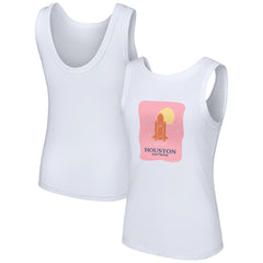 Houston Astros Lusso Style Women's Lindy Tank Top White
