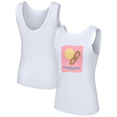 Philadelphia Phillies Lusso Style Women's Lindy Tank Top White
