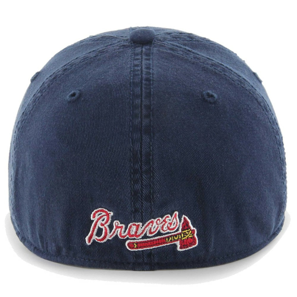 Atlanta Braves Franchise Logo Fitted Hat Navy