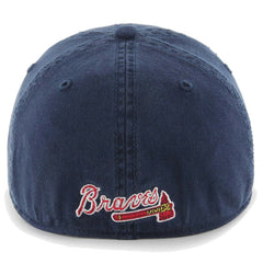 Atlanta Braves Franchise Logo Fitted Hat Navy