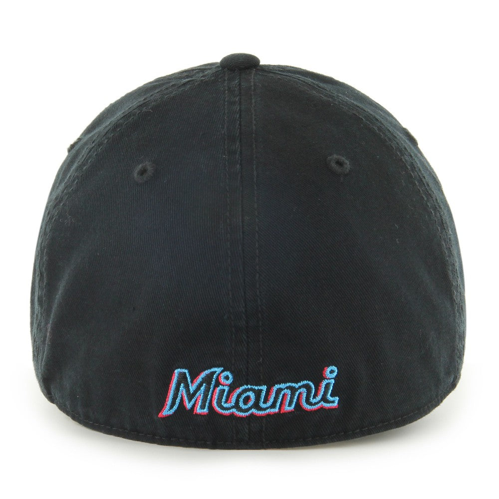 Miami Marlins Franchise Logo Fitted Hat Black
