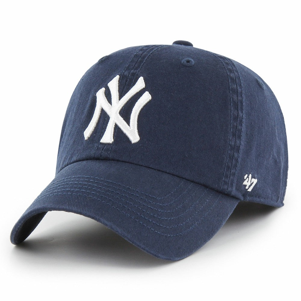 New York Yankees Franchise Logo Fitted Hat Navy