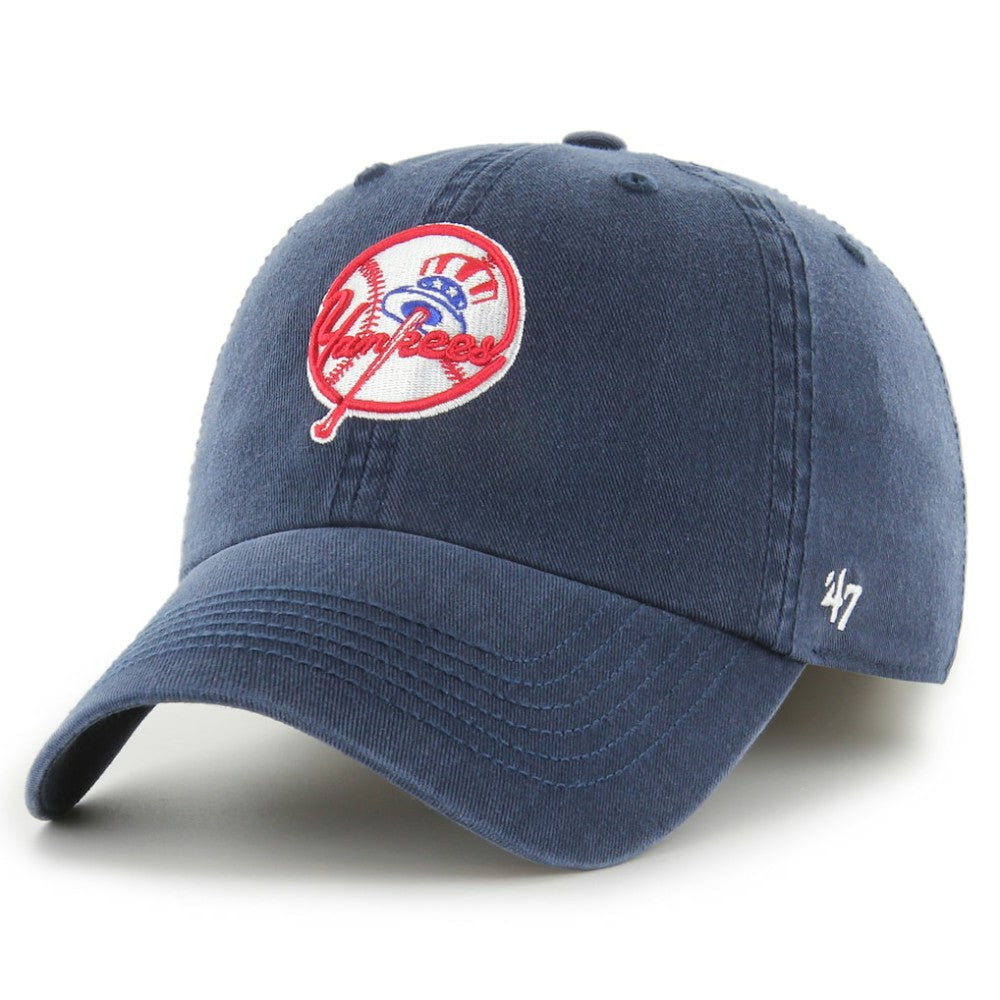 New York Yankees Franchise Logo Fitted Hat Navy