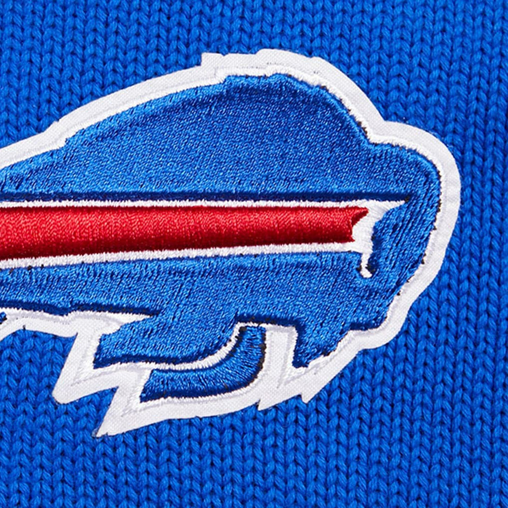Buffalo Bills Pro Standard Crewneck Pullover Sweater & Cuffed Knit Hat Box Gift Set - Royal outlet