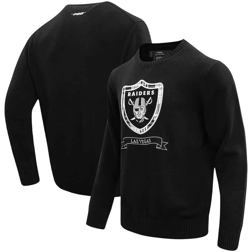 Las Vegas Raiders Pro Standard Prep Knit Sweater - Black discount