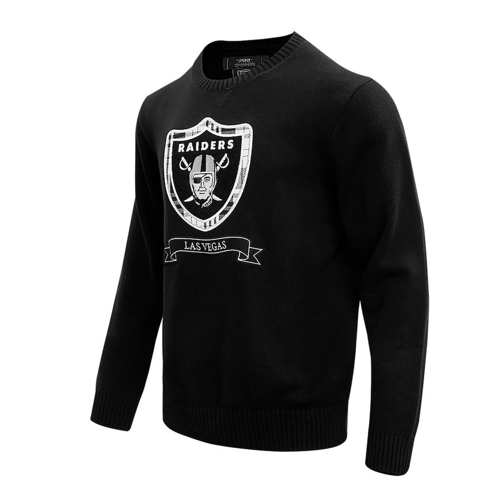 Las Vegas Raiders Pro Standard Prep Knit Sweater - Black discount