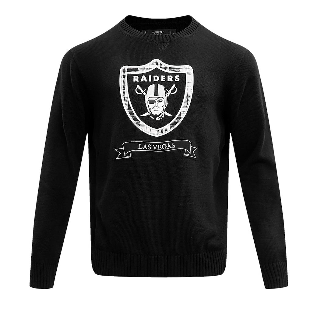 Las Vegas Raiders Pro Standard Prep Knit Sweater - Black discount
