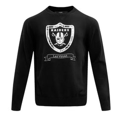 Las Vegas Raiders Pro Standard Prep Knit Sweater - Black discount