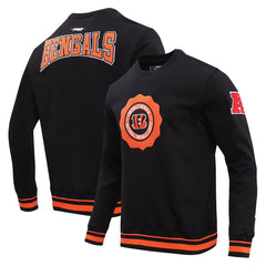 Cincinnati Bengals Pro Standard Crest Emblem Pullover Sweatshirt - Black for sale