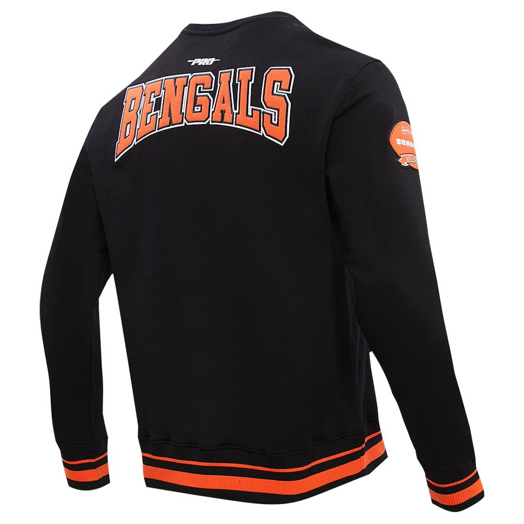 Cincinnati Bengals Pro Standard Crest Emblem Pullover Sweatshirt - Black for sale
