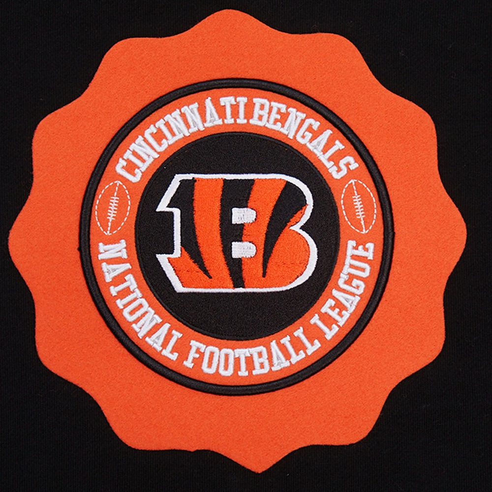 Cincinnati Bengals Pro Standard Crest Emblem Pullover Sweatshirt - Black for sale