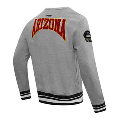 Arizona Cardinals Pro Standard Crest Emblem Pullover Sweatshirt - Heather Gray cheap