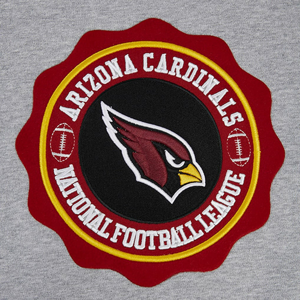 Arizona Cardinals Pro Standard Crest Emblem Pullover Sweatshirt - Heather Gray cheap