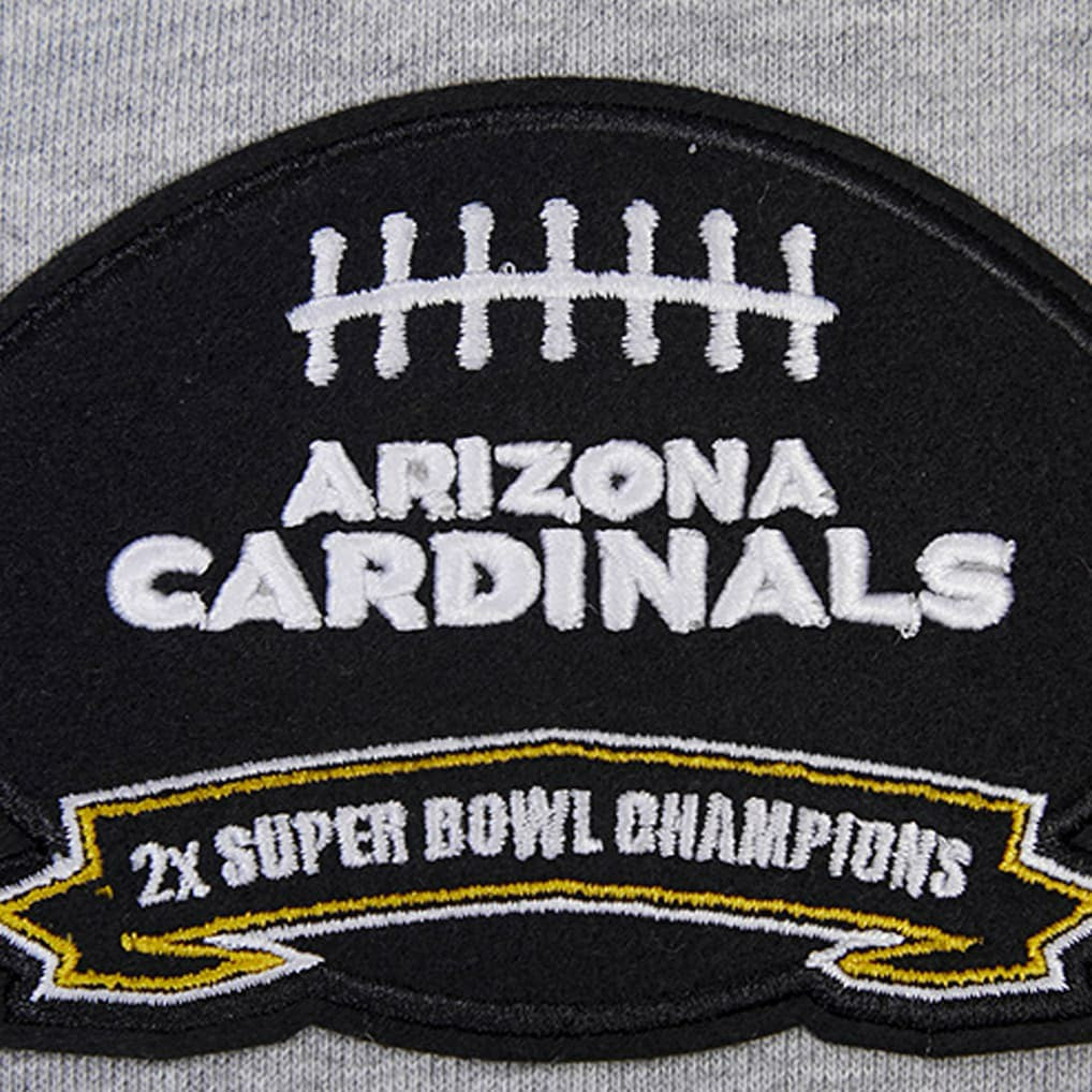 Arizona Cardinals Pro Standard Crest Emblem Pullover Sweatshirt - Heather Gray cheap