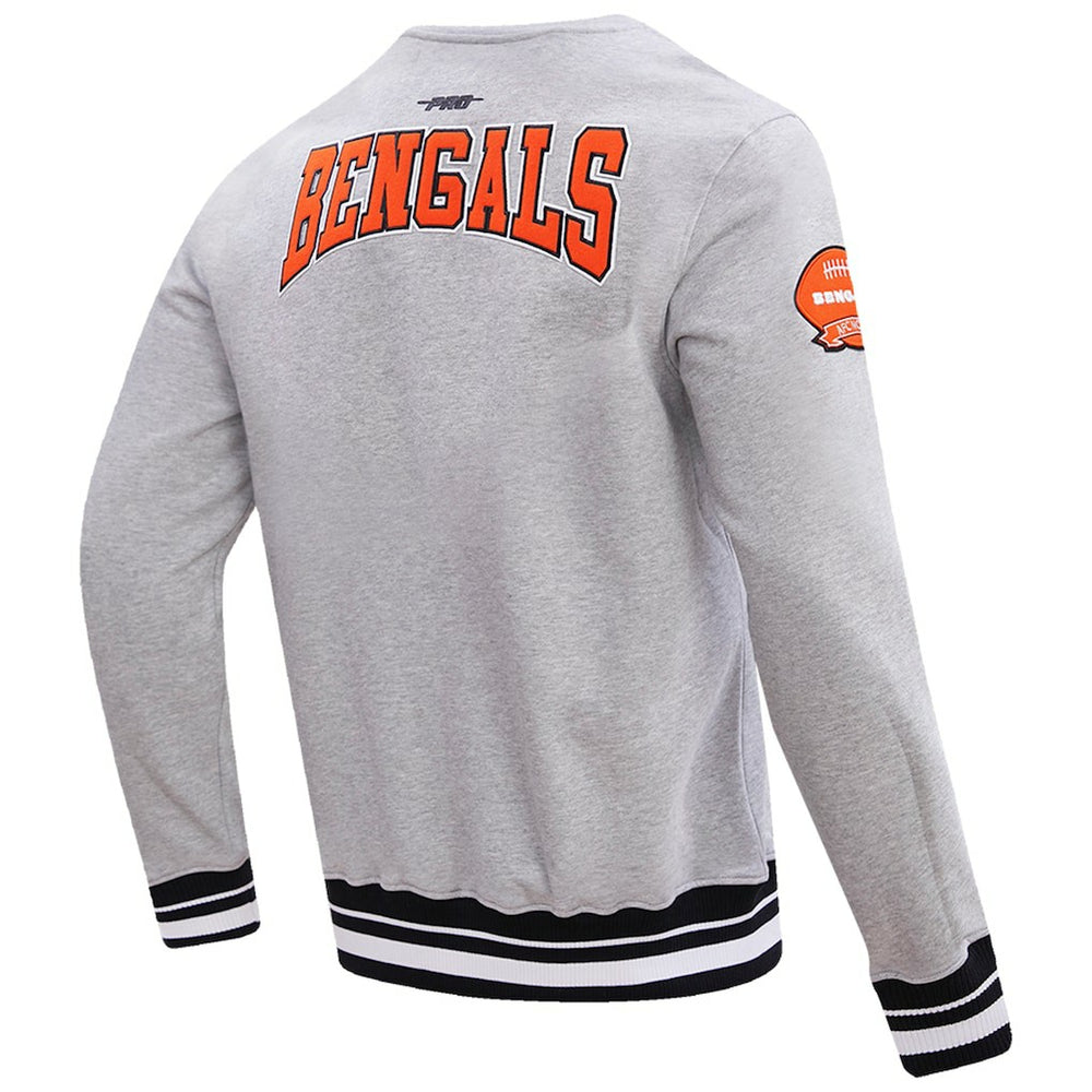 Cincinnati Bengals Pro Standard Crest Emblem Pullover Sweatshirt - Heather Gray outlet